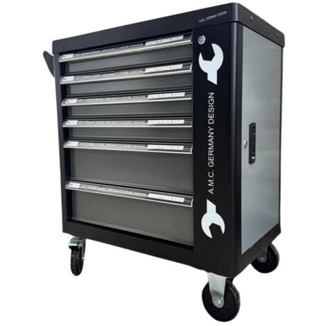 Carrello porta attrezzi con ruote completo di utensili 6 cassetti 1000 pezzi