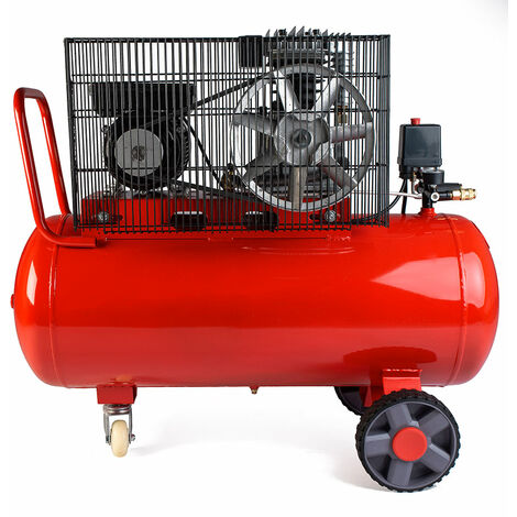Compressore aria da 100 litri 1500W elettrico coassiale 3 Hp 8 Bar  salvaspazio