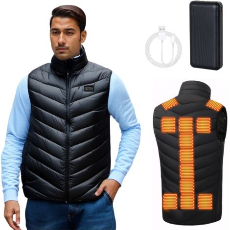 Gilet chauffant avec batterie incluse