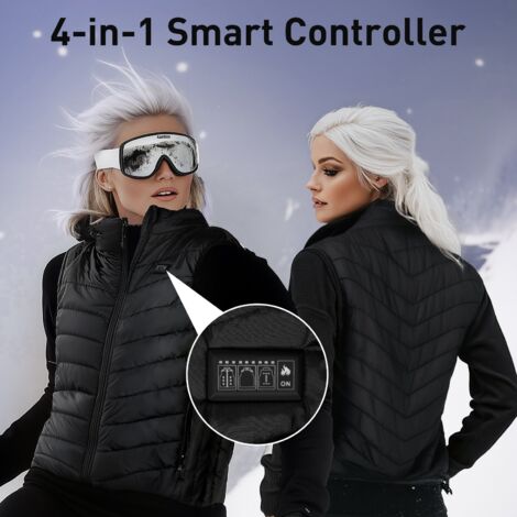 Gilet chauffant, veste chauffante homme avec batterie incluse