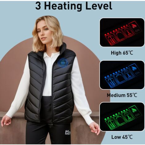 Gilet Chauffant DUKUSEEK Homme/femme Avec Batterie – Pile Ou Face Pour La Chasse !