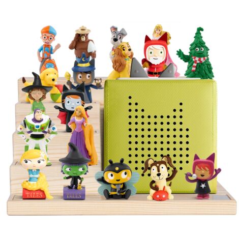 Todeco – Étagère murale magnétique pour Toniebox – Capacité 20-25 figurines – Installation murale ou sur table – Design en forme de maison (1/5)