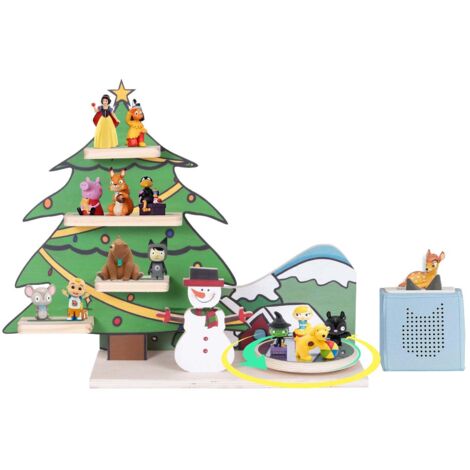 Étagère magnétique, pour Tonie Box et Tonies, avec Plateau Rotatif Amovible, Jusqu'à 12-15 Tonies, Étagère autoportante pour boîte à Musique pour Enfant, Décoration de Noël (1/5)