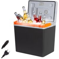 30L Glacière électrique Portable, pour Refroidir et Garder au Chaud, Mini-frigidaire 12V et 230V, Mode ÉCO, pour Voiture, Camion, Bateau, Camping-Car et Prise de Courant