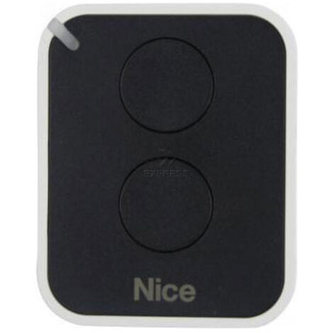 Nice – Télécommande émetteur mural 2 canaux 433,92 MHz – Portée 200 m – Alimentation CR2032 – Compatible avec récepteurs ON2E (1/7)