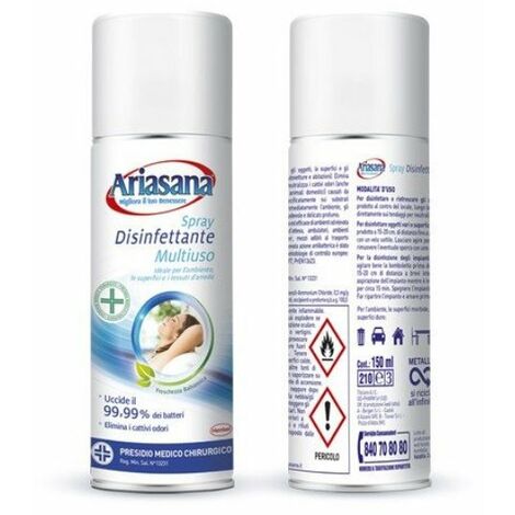 Ariasana Spray disinfettante multiuso 2 in 1 - Eucalipto &amp; Mentolo - 150 ml