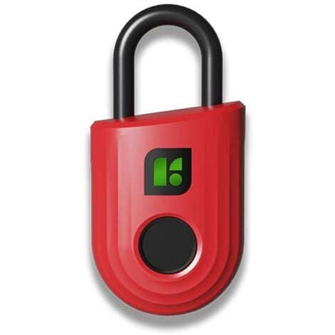 Cadenas empreinte digitale padlock lite red IGLOOHOME Pas Cher 