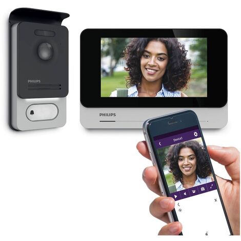 Visiophone connecté smartphone - WelcomeEye Connect 2 - Philips - Gris