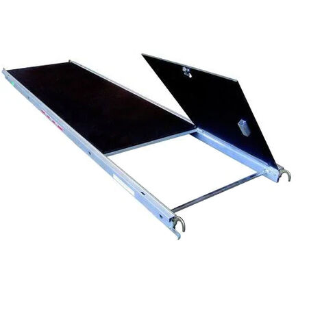 Echafaudages Stéphanois – Plancher alu bois 0.75x1,80 m pour échafaudage façadier – Charge 200 kg/m² – Compatible Aeris45 – Q8623