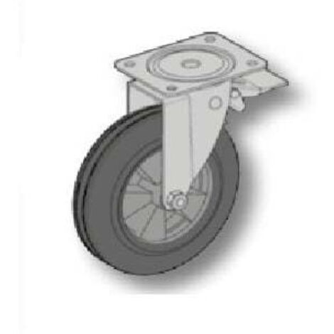 Altrad – Roue 250 mm avec frein pour échafaudage multidirectionnel – Charge 500 kg – Gamme MULTIVIT+ 1&2 – Accessoire professionnel - n1740