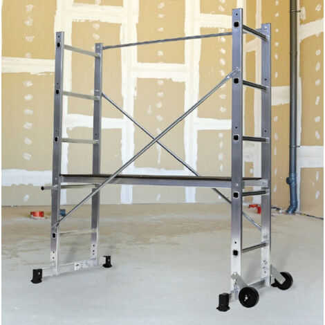 Centaure – Échafaudage aluminium 2.90m de hauteur de travail max – Charge maximale 150 kg – Conforme norme NF E 85-200 – 205700