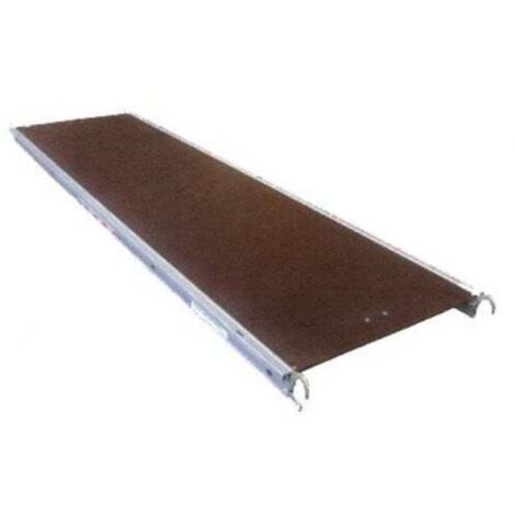 Altrad – Plancher aluminium/bois sans trappe 0.60m x 3m – Accessoire échafaudage Multivit+ 1 et 2 – Norme NF Classe 3 200kg/m² - N8605