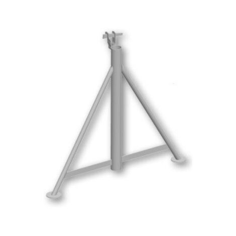 Echafaudages Stéphanois – Pied triangle pour échafaudage – Hauteur 740 mm – Acier galvanisé – Charge maximale 6,4 kg – Stabilité optimale pour chantiers