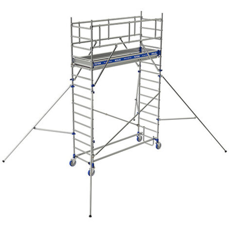 Echafaudage roulant 1 plateau - Hauteur max. de travail 3.85m - 22403720