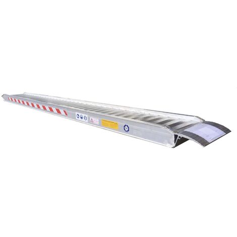 Rampes de chargement alu renforcées sans rebords 1100 kg – Longueur 2 m – Largeur 310 mm – Vendu par paire