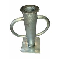 Echafaudages Stéphanois – Pied à vérin électrozingué – Hauteur réglable 270 à 450 mm – Accessoire pour échafaudage – Fixation au sol pour terrains irréguliers