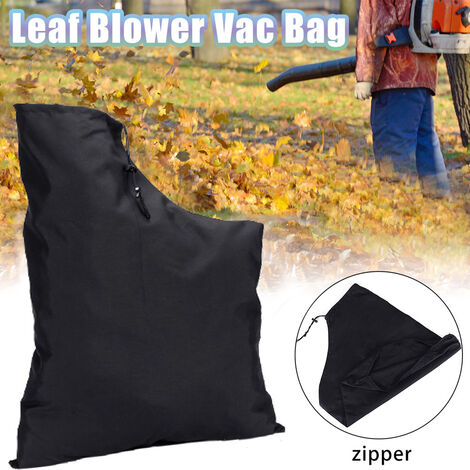 Leaf Vacuum Bag, Vacuum Bag Lawn Mulcher Smooth Zipper Exterior Spare Parts Polyester, Easy To Clean Dust Collection Yard Storage Leaf Blower Solid Garden