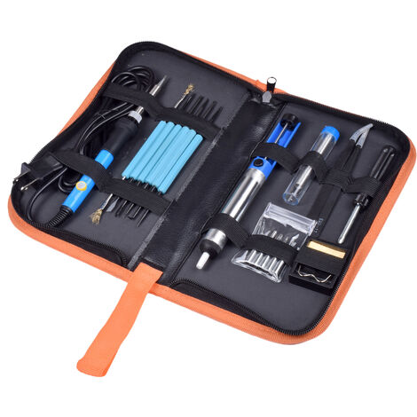Soldering Iron Adjustable Temperature Electric Welding Kit 110-220V 60W Hand Tool Set for Electrical Engineering Repairs