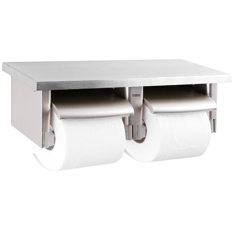 Toilet Roll Holder Reliable Direct Hood - Stainless Steel - Satin Finish