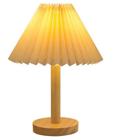 Pleated Table Lamp Table Lamp Bedside Lamp Bedroom Creative Decorative Table Lamp-Yellow