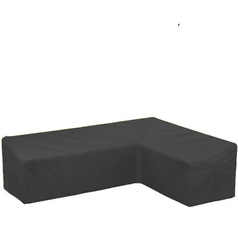 Protective cover for garden furniture cover for corner bench | Form lounge tarpaulin | Gray | V-type 250cm * 250cm * 85cm * 78cm
