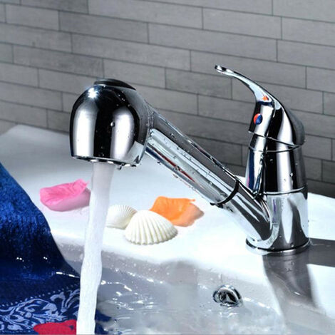 Kitchen mixer with pull-out spray Kitchen faucet Rotatable 360 ​​° Hot and cold water High quality ceramic coil Taps Kitchen mixer tap