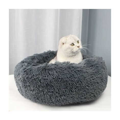 Cat Bed Extra Soft Comfortable and Cute Dog Bed, Washable Cat Bed Cushion, Cat Cushion Suitable for Cat and Small Dog ， Dark Gray 40cm