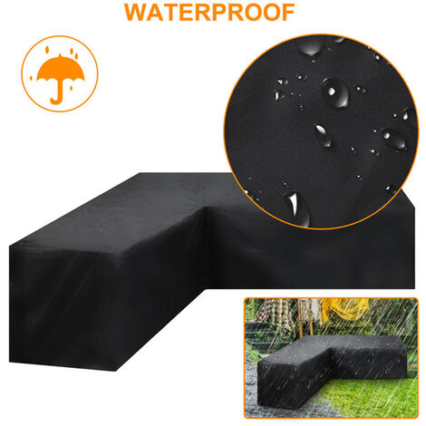 Protective Cover Furniture Cover, Garden Furniture Cover, Outdoor Table Cover Waterproof Tarpaulin Waterproof Oxford Fabric, Wind Resistance 286*286*82cm