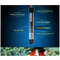 Submersible Aquarium Heating Rod, Temperature Control, 220-240V 25W