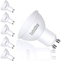 Bulb, equivalent halogen bulb 5W, warm white 3000K, dotted LED bulb, beam angle 120 °, [energy class A ++]