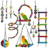 10 Piece Set of Parrot Toy Bite Parrot Toy Bird Toy Birdcage Accessories