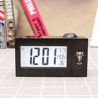 Digital Light Sensor Alarm Clock, Large Desktop LCD Display with Nightlight, Table Clock