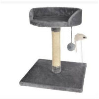 Cat Climbing Frame, Cat Tree Cat Tower with Natural Sisal Scratching Post for Kitten, Small Cats Activity Platform Playground Supply (Color: Gray)