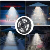 Waterproof Parasol lights Umbrella Tents Wireless USB Rechargeable Patio lighting Lamp for Outdoor Camping