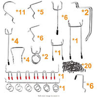 Hooks for Perforated Panel, for Wood Panel Shelf, for Garage Storage, Tool Storage Some Hooks have Rubber Ends