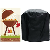BBQ Grill Cover Barbecue Gas Grill Cover 210D Waterproof Heavy Duty Rip Resistant Dust-Proof 71*73cm