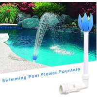 Waterfall Fountain Swimming Pool Sprinkle Frame Sprayer High-Pressure Pool Jet Fountain Attachment for Pump, Adjustable direction Accessories for Outdoor Garden Pond Pool