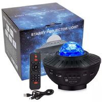 Starry sky light filigree starry sky laser projection lamp flame effect usb bluetooth music romantic gift
