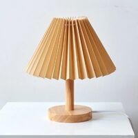 Pleated Table Lamp Table Lamp Bedside Lamp Bedroom Creative Decorative Table Lamp-Yellow