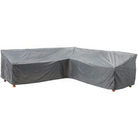 Protective cover for garden furniture cover for corner bench | Form lounge tarpaulin | Gray | V-type 250cm * 250cm * 85cm * 78cm
