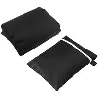 Garden Furniture Covers 200*270 cm, Rectangular/Square Patio Table Cover Waterproof, Windproof, Anti-UV, 210D Heavy Duty Oxford Fabric Protection Cover, Outdoor Table Cover with fixed buckle,Black