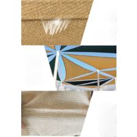 Sun Shade Fabrics 3.6 × 3.6m Shade Sails, Rectangle Block UV Sun Shade Sail with D Rings Perfect for Outdoor Patio Garden for Patio, Lawn and Garden （Khaki）