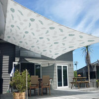 Rectangular Shade Sail 2m x 3m, Shade Sail for Patio Patio Awning Tarpaulin for Pergola, Outdoor 95% Anti UV Canvas, with Awning Attachment, Gray
