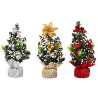 Pack of 1 Small Mini Christmas Trees Artificial Christmas Trees for Table Top Desk Display Decoration