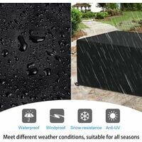 Waterproof Protective Cover for Outdoor Living Room Duvet Cover Waterproof Oxford Fabric Outdoor Furniture Cover Outdoor Table Cover (200 x 160 x 70cm)