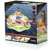 Inflatable Island With Backrest, Inflatable Sofa Recliner Floating Bed Floating Row