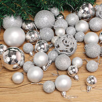 Christmas Balls Decoration Christmas Tree 100 Pieces, Box of Christmas Balls, Decorative Ornaments Gift Pendants, blue