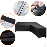 Protective Cover Furniture Cover, Garden Furniture Cover, Outdoor Table Cover Waterproof Tarpaulin Waterproof Oxford Fabric, Wind Resistance 286*286*82cm