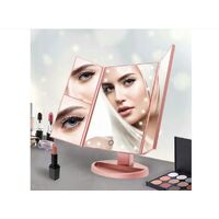 Thsinde Bedroom Desktop Foldable Portable Smart Makeup Mirror (rose Gold)