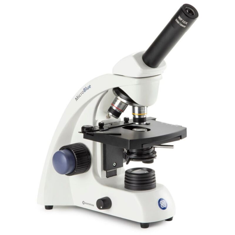 Microscope monoculaire MicroBlue - Platine x-y - 4x/10x/40x